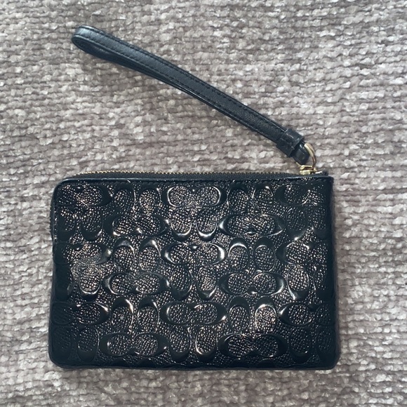 Black Coach Wristlet - Picture 2 of 2
